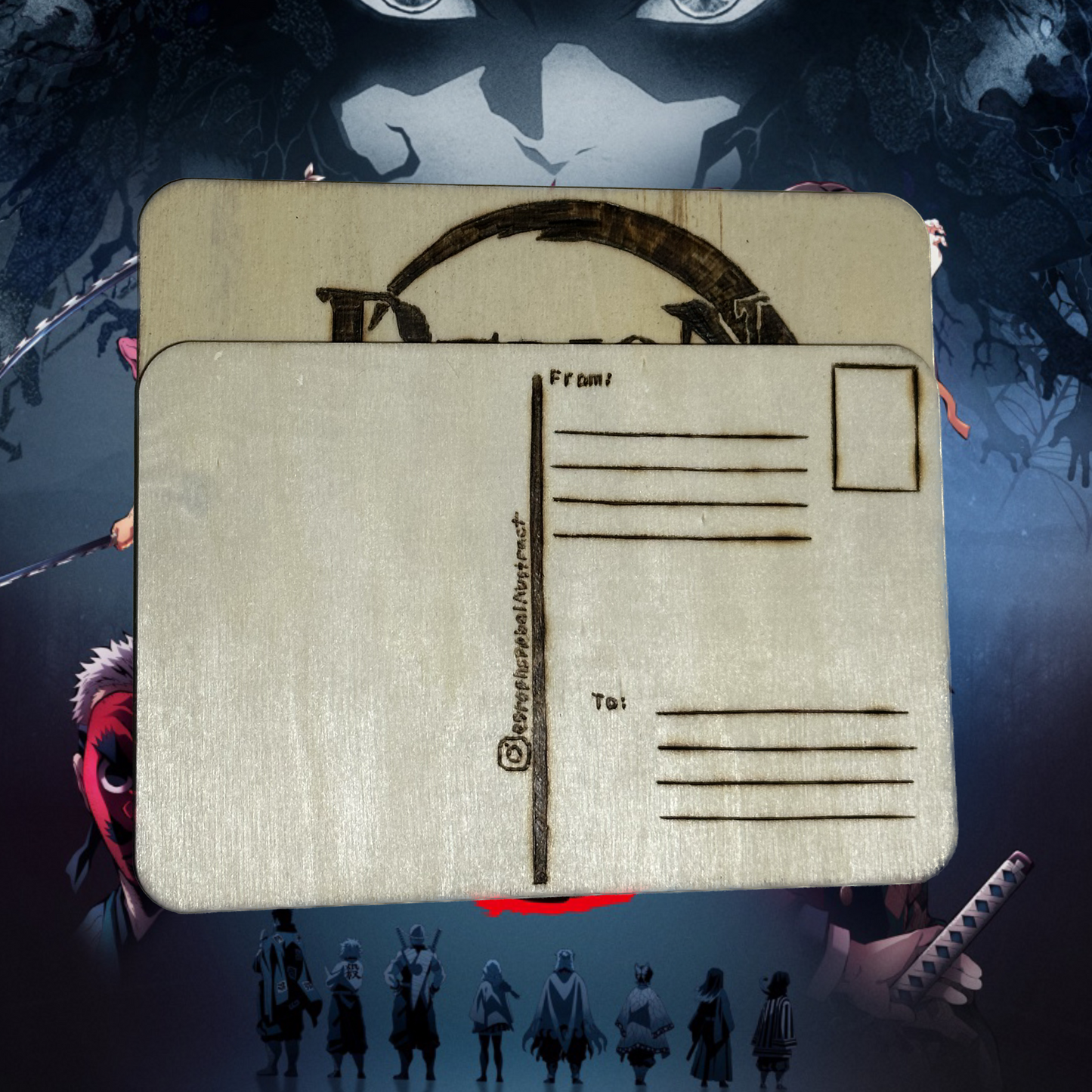 Demon Slayer Logo Postcard