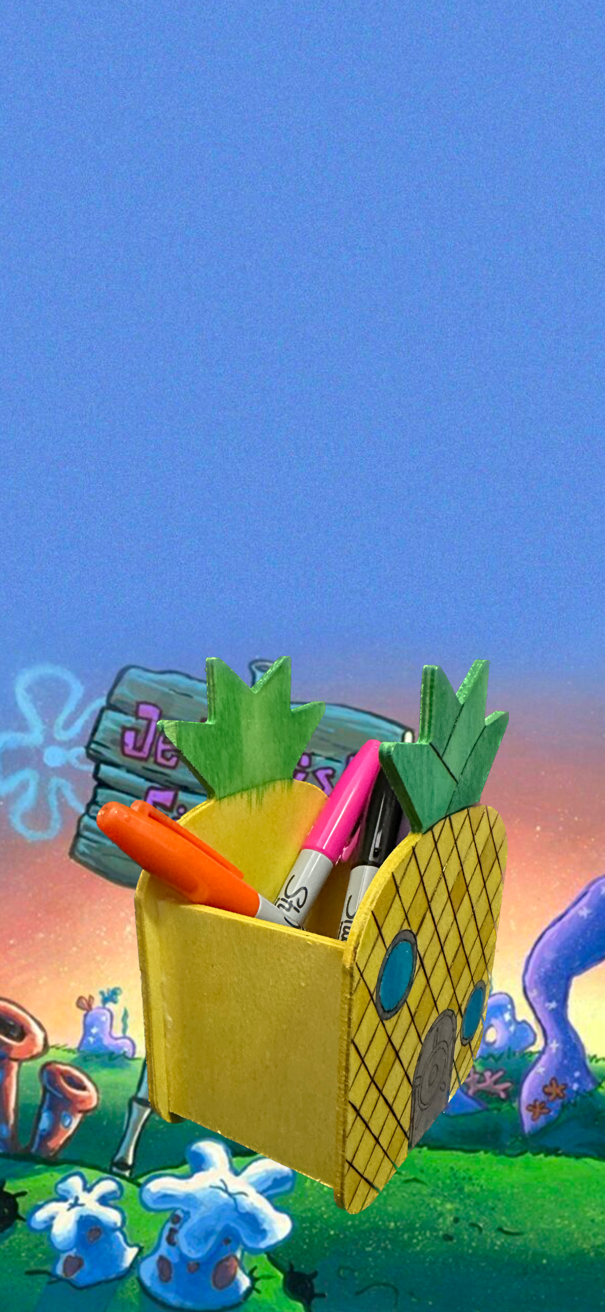 Pineapple House Pencil Holder