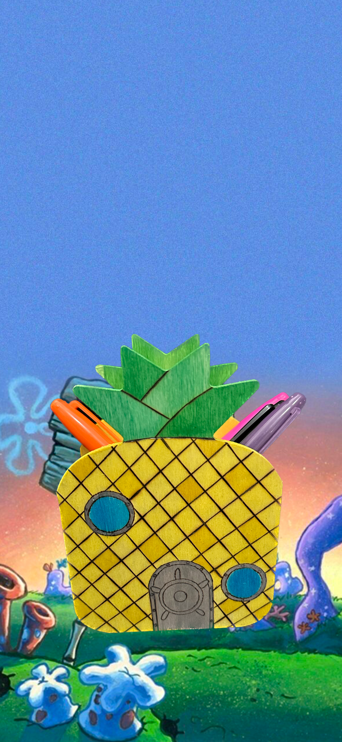 Pineapple House Pencil Holder